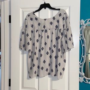 Light gray blouse from LOFT! Never worn!